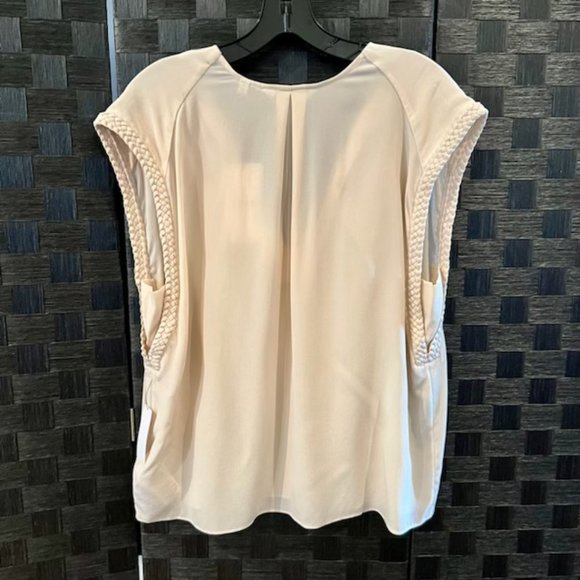 NWT! Joie Cerily Tapioca Sleeveless Silk Blouse - Picture 2 of 4